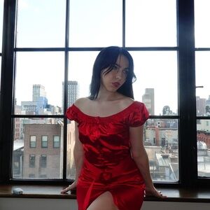 Y2K GUESS RED MINI DRESS